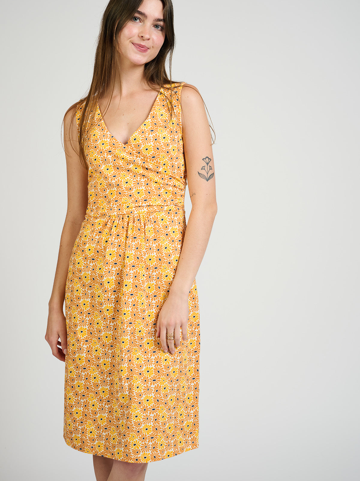 Danica Wrap Dress - Matisse Yellow - Image 3