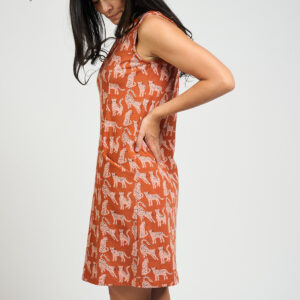 Evanston Dress - Leopard Sienna - Image 1