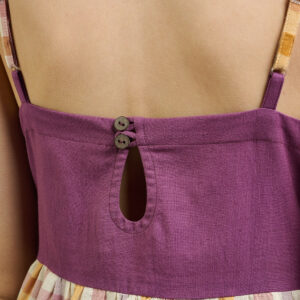 Ivy Midi Dress - Blush Plaid - Image 6