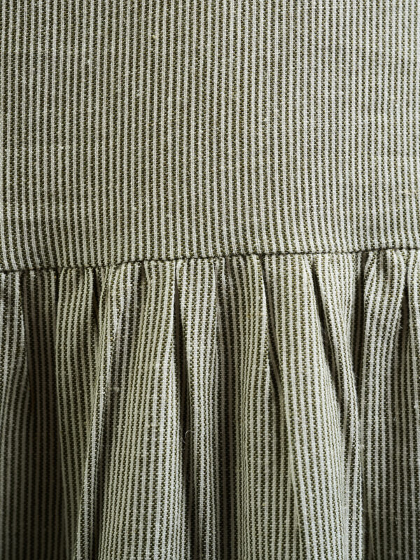 Lorelei Tiered Dress - Olive Stripe - Image 6