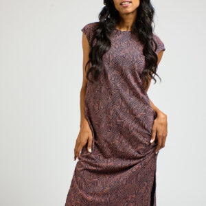 Sasha Shift Dress - Tree Rings Blue - Image 2