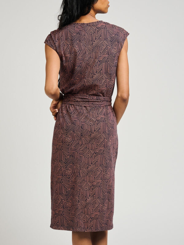 Sasha Shift Dress - Tree Rings Blue - Image 4