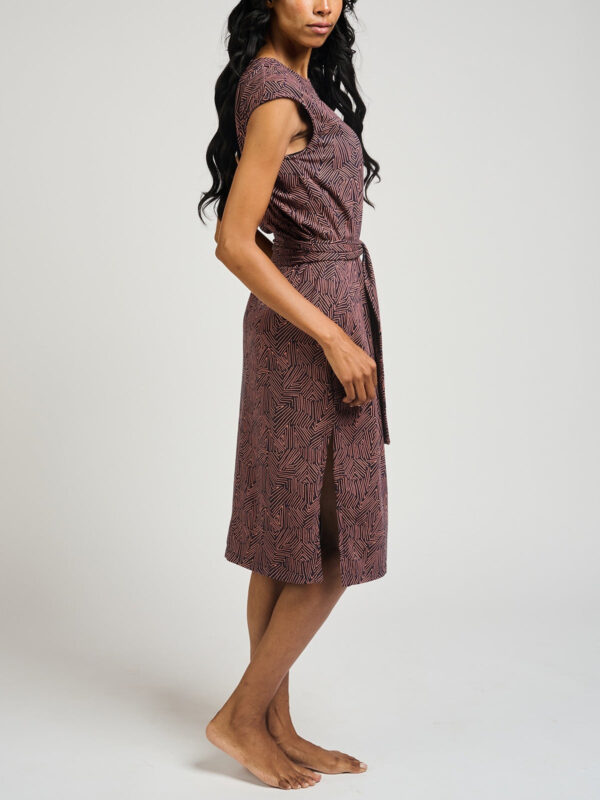 Sasha Shift Dress - Tree Rings Blue - Image 3