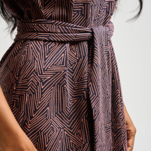 Sasha Shift Dress - Tree Rings Blue - Image 5