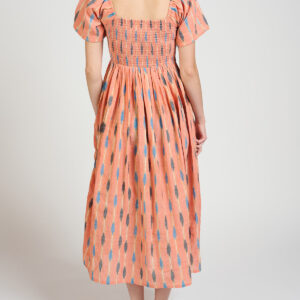 Teddy Dress - Peach Ikat - Image 9