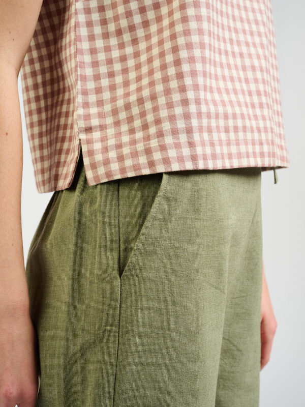 Larisa Short - Olive Chambray - Image 3