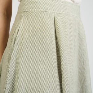 Lucinda Skirt - Olive Stripe - Image 10