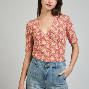Gianna Wrap Top - Matisse Vermillion - Image 3