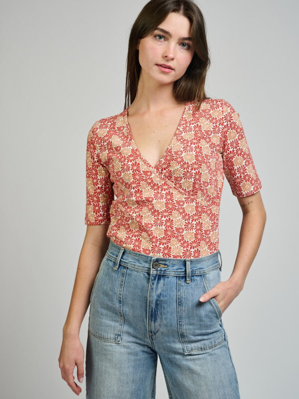 Gianna Wrap Top - Matisse Vermillion - Image 3