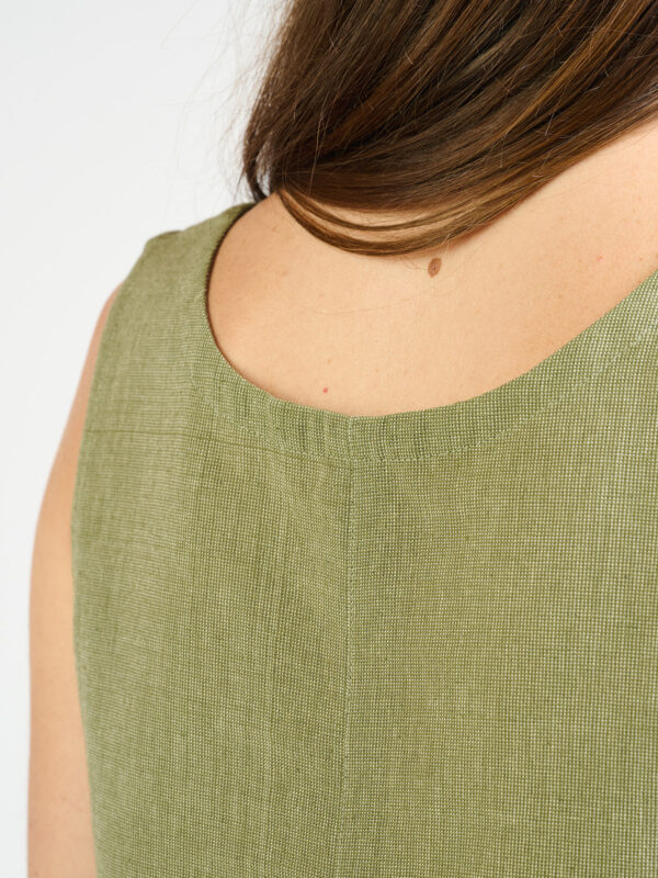 Neko Tank - Olive Chambray - Image 7