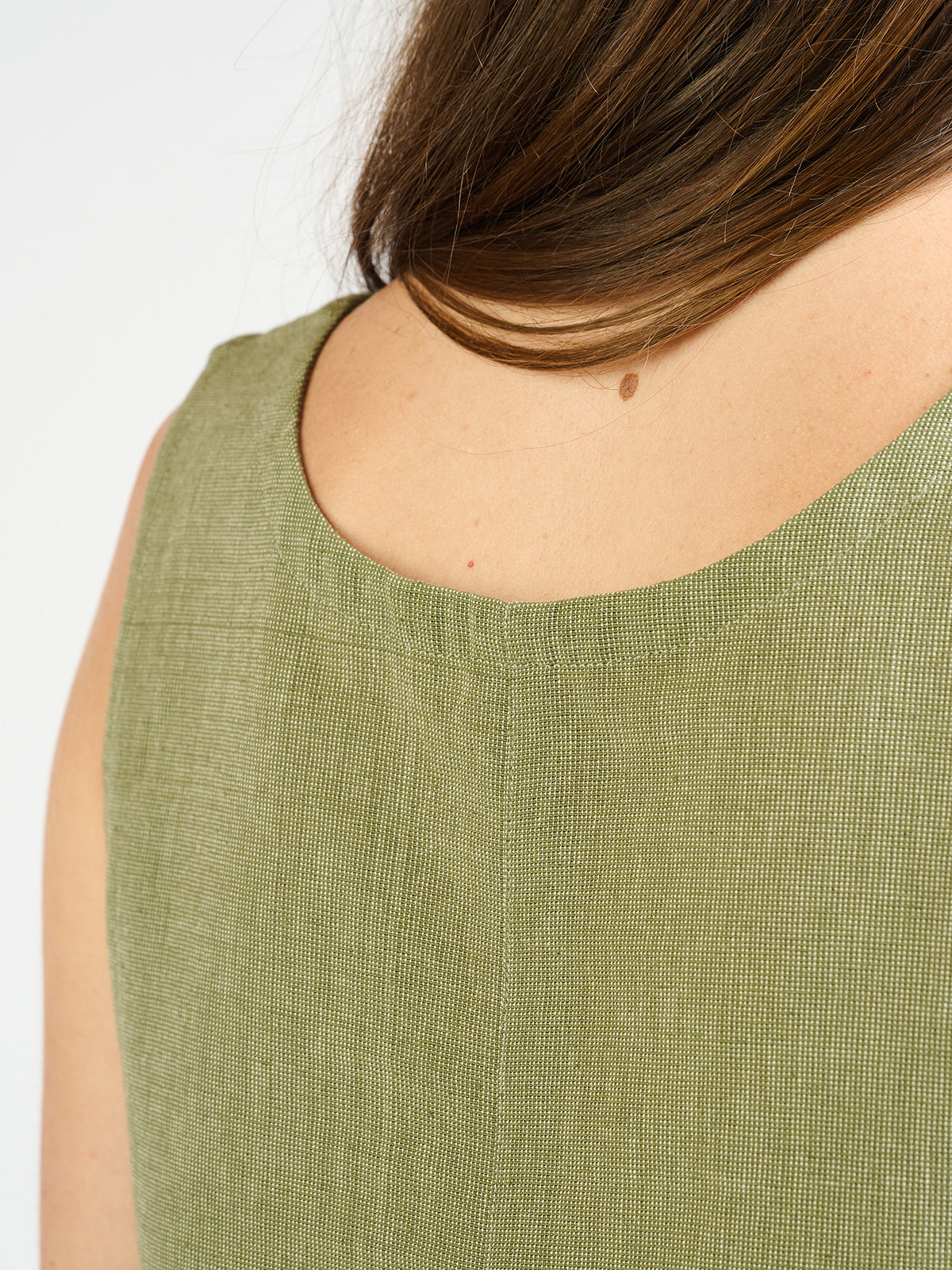 Neko Tank - Olive Chambray - Image 7