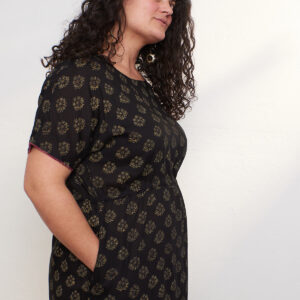 Aimee Maxi Dress - Floral Stamp Black - Image 9