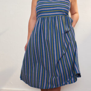 Ivy Midi Dress - Lavender Stripe - Image 7