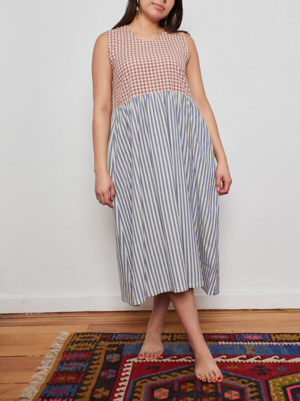 Lilah Dress - Gingham Stripe Mix - Image 2