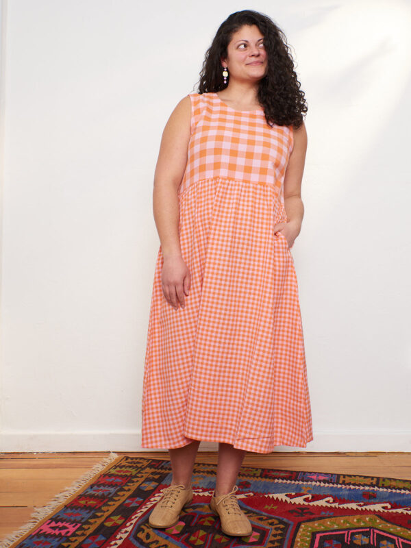 Lilah Dress - Tangerine Mix - Image 6