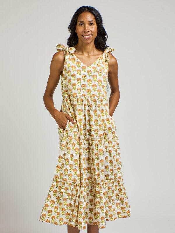 Lorelei Tiered Dress - Marigold - Image 2