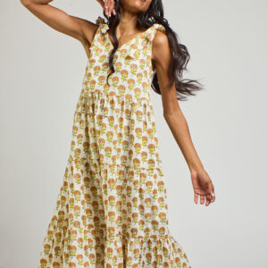 Lorelei Tiered Dress - Marigold - Image 3