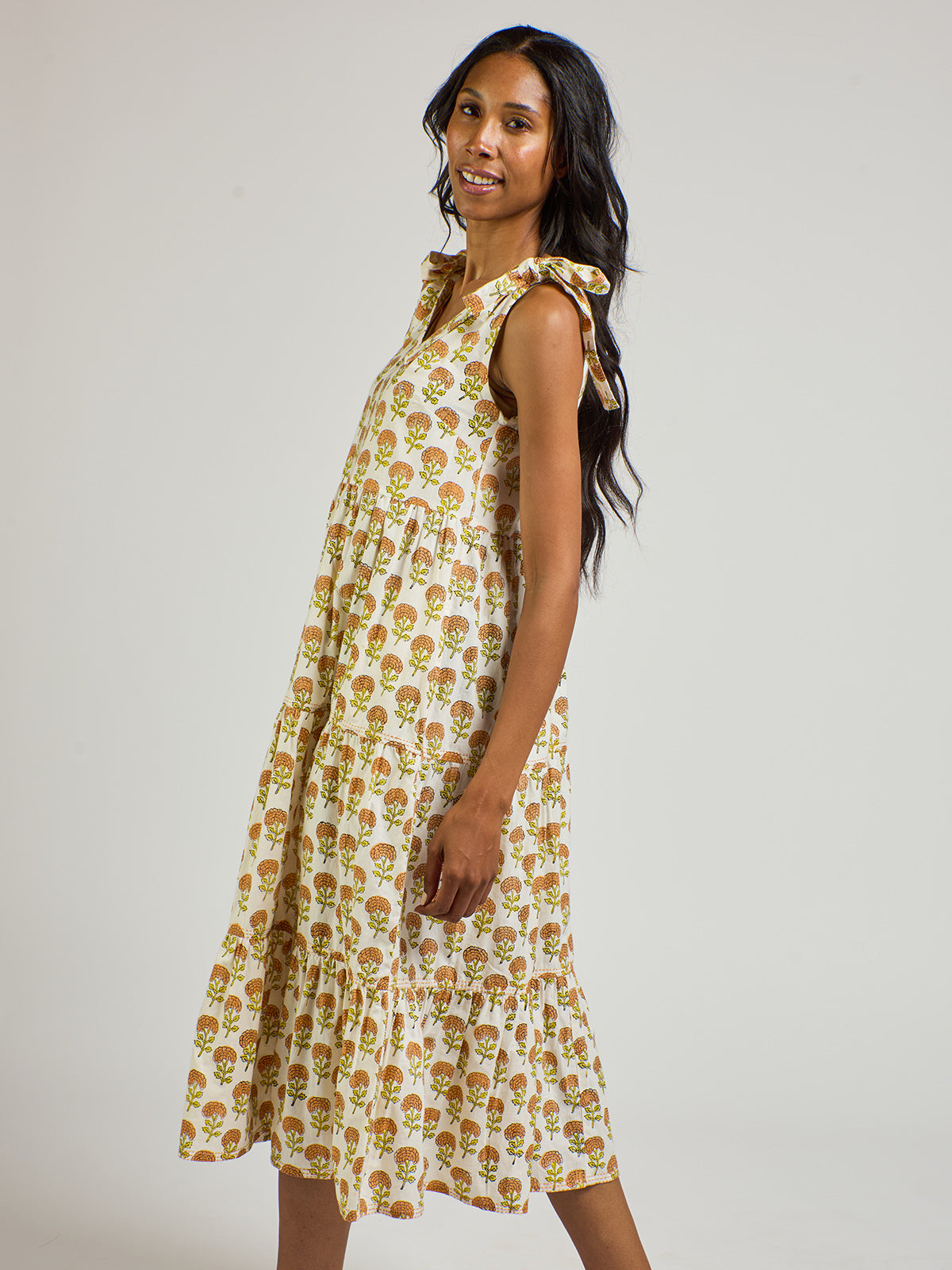 Lorelei Tiered Dress - Marigold - Image 4