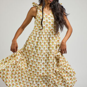 Lorelei Tiered Dress - Marigold - Image 8