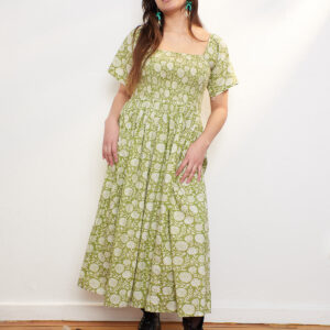 Teddy Midi Dress - Pear Floral - Image 5