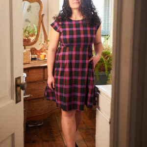 Devonshire Dress - Ultra Violet Plaid - Image 1