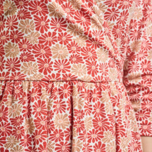 Callie 3/4 Sleeve Wrap Dress - Matisse Vermillion - Image 4