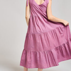 Lorelei Tiered Dress - Purple Buds - Image 8
