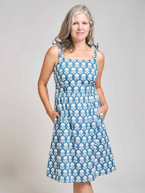 Provence Dress - Marigold Blue - Image 3