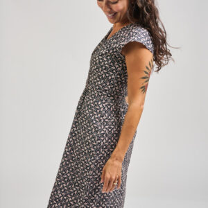 Artsy Traveler Dress - Black Botanical - Image 5