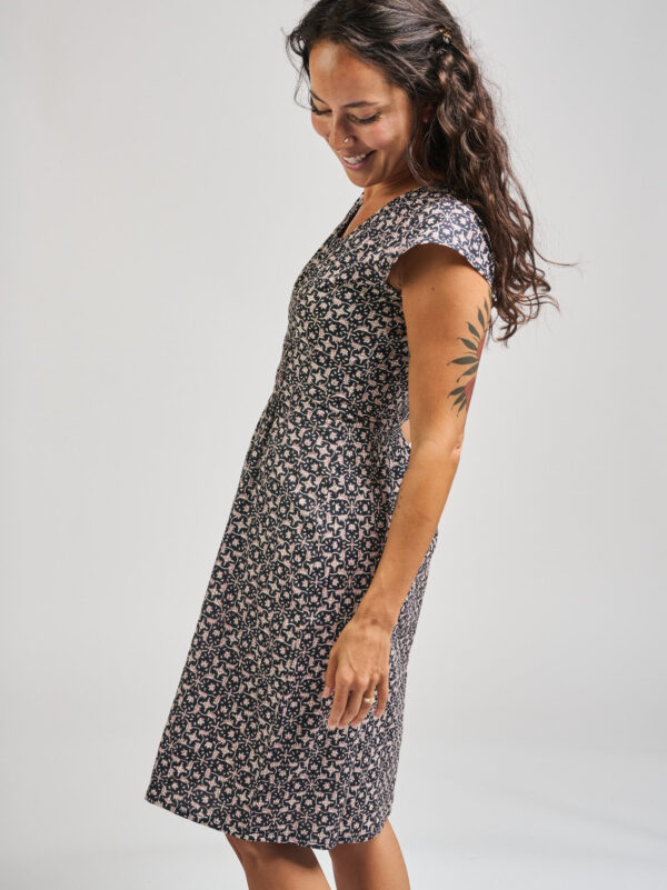 Artsy Traveler Dress - Black Botanical - Image 5