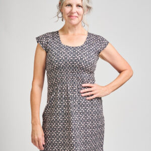 Artsy Traveler Dress - Black Botanical - Image 6