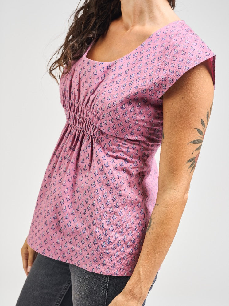 Artsy Traveler Top - Purple Buds - Image 5