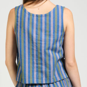Neko Tank - Lavender Stripe - Image 6