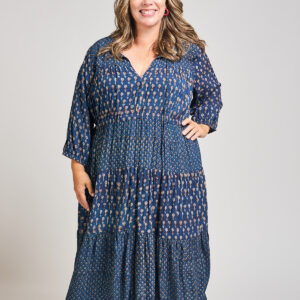 Adriana Plus Size Dress - Midnight Floral Mix - Image 1