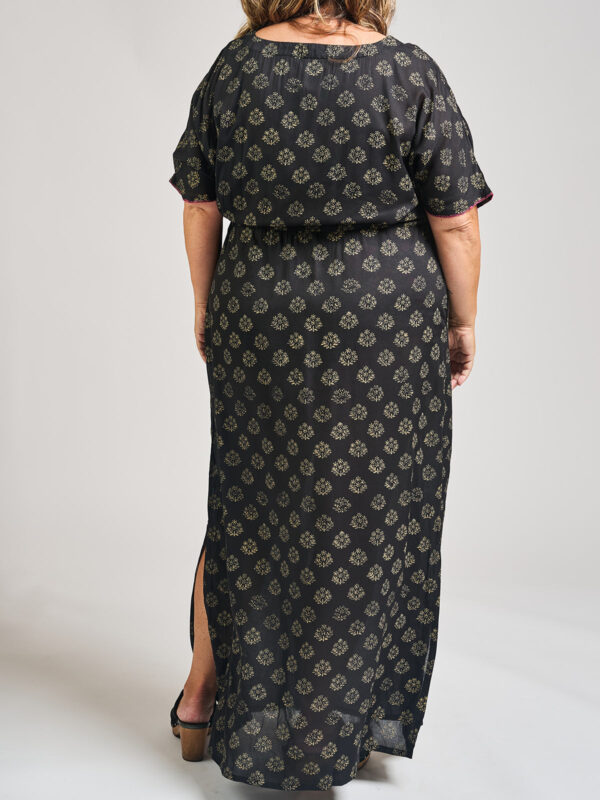 Aimee Maxi Dress - Floral Stamp Black - Image 10