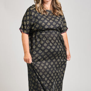 Aimee Maxi Dress - Floral Stamp Black - Image 3