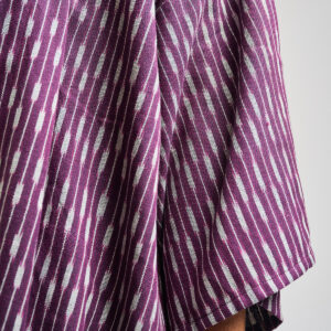 Relaxed Plus Size Jacket - Plum Ikat - Image 6