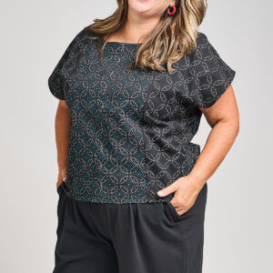 Cara Plus Size Top - Ikigai Black - Image 1