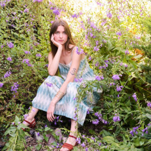 Sofia Midi Dress - Teal Ikat - Image 4