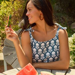 Provence Dress - Marigold Blue - Image 1