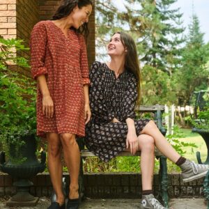 Victoria Tunic Dress - Currant Red - Image 1