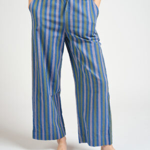 Emmy Drawstring Pant - Lavender Stripe - Image 3