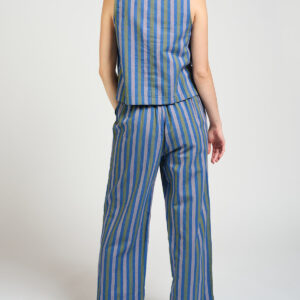 Emmy Drawstring Pant - Lavender Stripe - Image 7