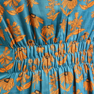 Artsy Traveler Plus Size Midi Dress - Teal Floral - Image 3