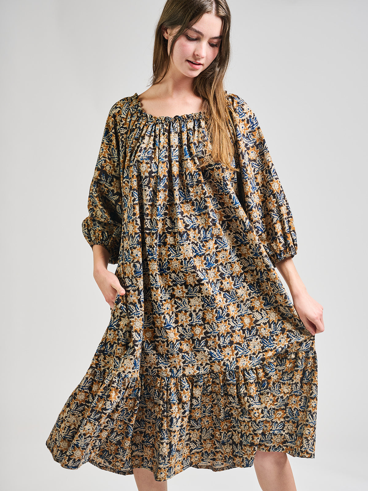 Marnie Dress - Sunflower Black - Image 4