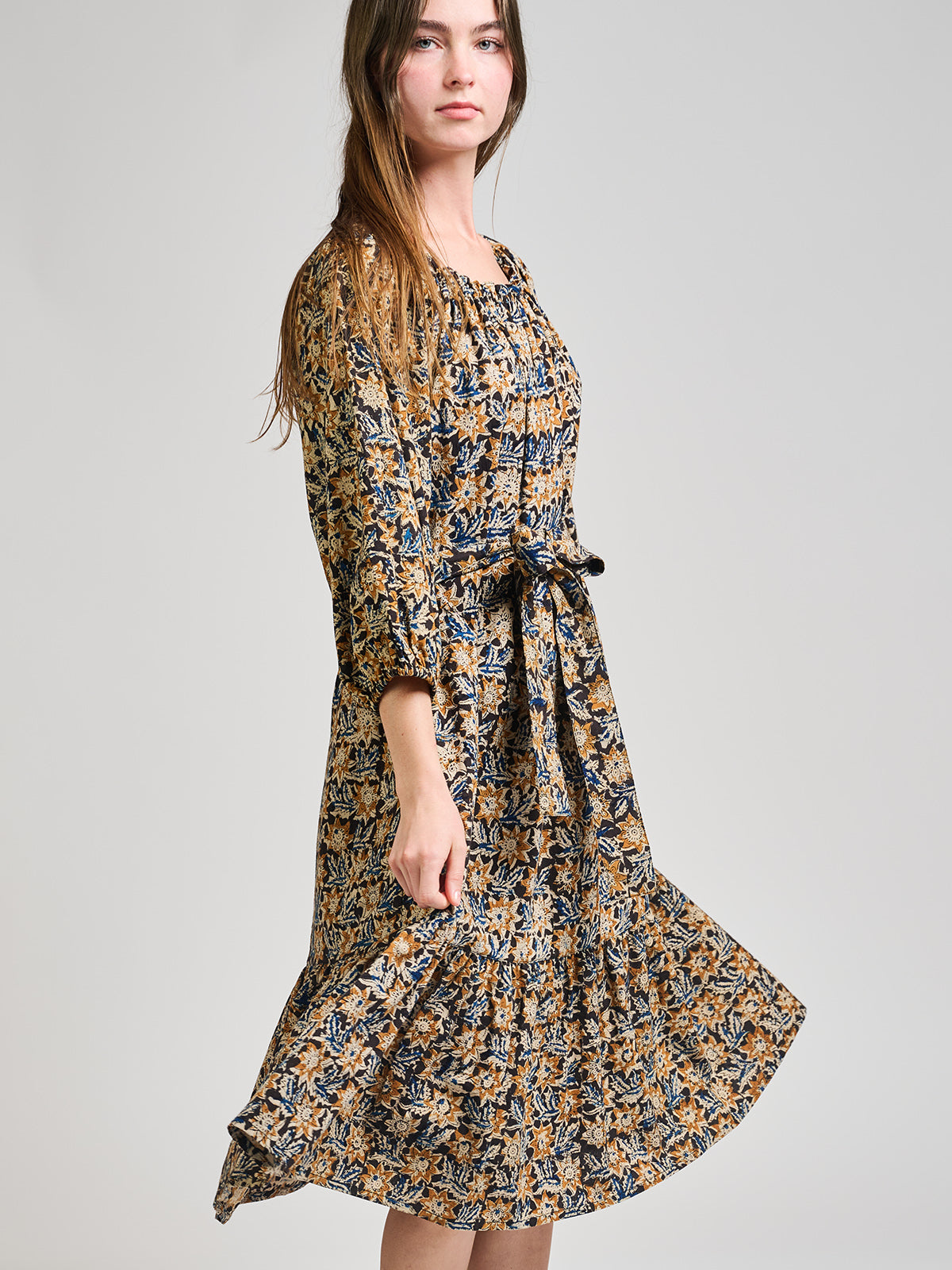 Marnie Dress - Sunflower Black - Image 1