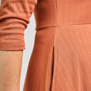 Mumbai Maxi Dress  - Sandstone Rib Knit - Image 3