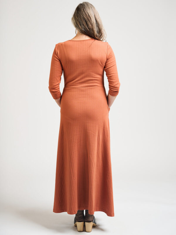 Mumbai Maxi Dress  - Sandstone Rib Knit - Image 4