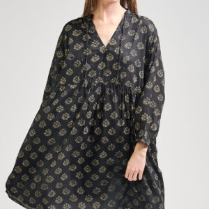 Sohla Mini Dress - Floral Stamp Black - Image 5