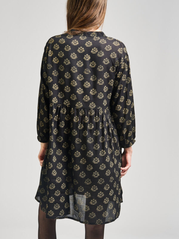 Sohla Mini Dress - Floral Stamp Black - Image 3